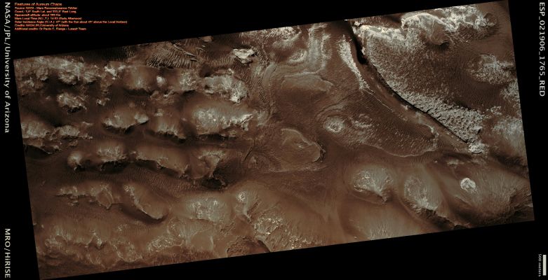 Features of Aureum Chaos (Enhanced Natural Colors; credits for the additional process. and color.: Dr Paolo C. Fienga - Lunexit Team)
nessun commento
Parole chiave: Mars from orbit - Chaotic Terrain - Aureum Chaos