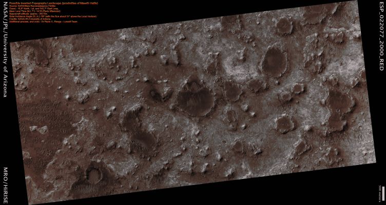 Possible "Inverted-Topography" in the proximities of Mawrth Vallis (Absolute Natural Colors; credits for the additional process. and color.: Dr Paolo C. Fienga - Lunexit Team)
nessun commento
Parole chiave: Mars from orbit - Inverted Topography
