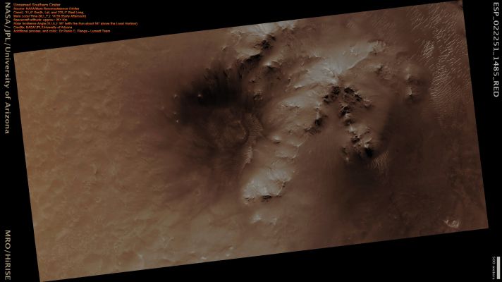 Unnamed Southern Crater (Natural Colors; credits for the additional process. and color.: Dr Paolo C. Fienga - Lunexit Team)
nessun commento
Parole chiave: Mars from orbit - Craters - Unnamed Southern Crater