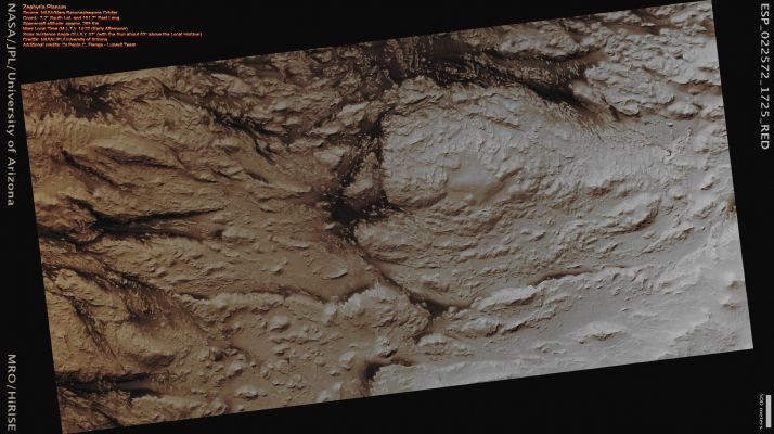 Features of Zephyria Planum (Natural Colors; credits for the additional process. and color.: Dr Paolo C. Fienga - Lunar Explorer Italia)
nessun commento
Parole chiave: Mars from orbit - Zephyria Planum