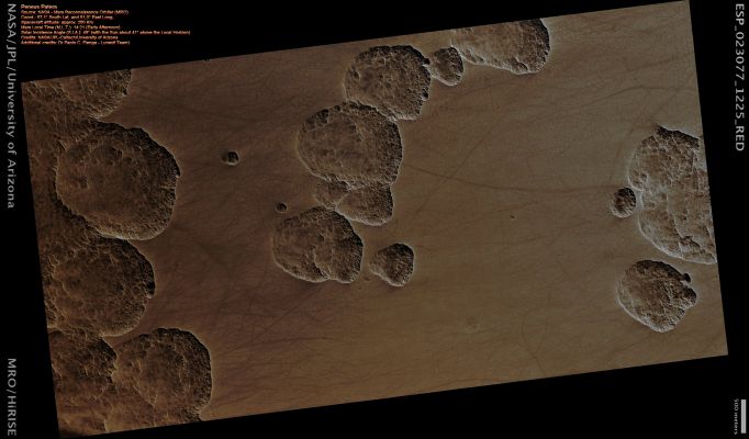 Features of Peneus Patera (Absolute Natural Colors; credits for the additional process. and color: Dr Paolo C. Fienga - Lunexit Team)
nessun commento
Parole chiave: Mars from orbit - Scalloped Mantle Terrain - Peneus Patera Region