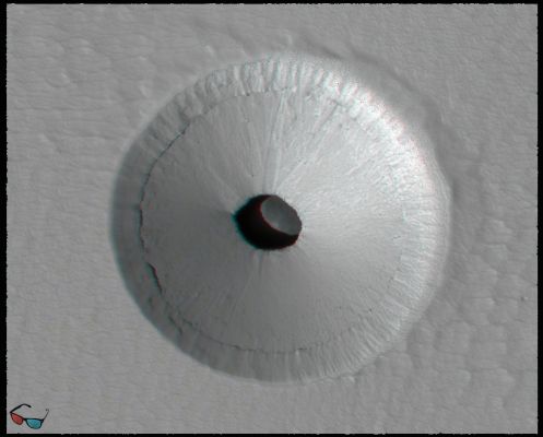 Skylight on the Dusty Slopes of Arsia Mons (High-Def-3D - credits for the additional process.: Elisabetta Bonora - Lunexit Team) 
nessun commento
Parole chiave: Mars from orbit - Volcanic Features - Collapse Pit