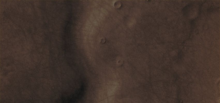 Features of an Unnamed Southern Channel (Absolute Natural Colors; credits for the additional process. and color.: Dr Paolo C. Fienga - Lunexit Team)
Mars Local Time: 14:38 (Early Afternoon)
Coord. (centered): 61,6° South Lat. and 79,2° East Long.
Spacecraft altitude: 251,6 Km (such as about 157,3 miles) 
Original image scale range: 25,2 cm/pixel (with 1 x 1 binning) so objects ~ 76 cm across are resolved 
Map projected scale: 25 cm/pixel
Map projection: EQUIRECTANGULAR
Emission Angle: 8,7° 
Sun-Mars-Spacecraft (or "Phase") Angle: 61,9°
Solar Incidence Angle: 66° (meaning that the Sun is about 24° above the Local Horizon)
Solar Longitude: 354,8° (Northern Winter)
Credits: NASA/JPL/University of Arizona
Additional process. and coloring: Dr Paolo C. Fienga - Lunar Explorer Italia
Parole chiave: Mars from orbit - Channels - Unnamed Southern Channel