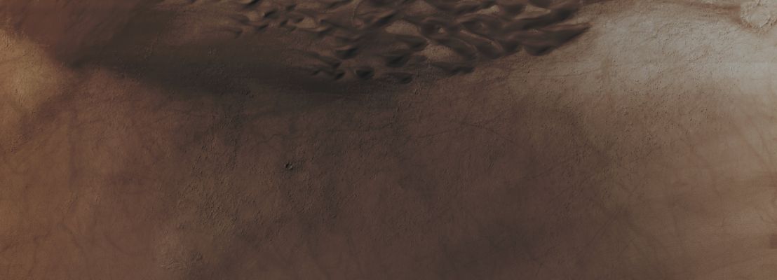 Southern Dunefield (Absolute Natural Colors; credits for the additonal process. and color.: Dr Paolo C. Fienga - Lunar Explorer Italia)
Mars Local Time: 14:45 (Early Afternoon)
Coord. (centered): 59,1° South Lat. and 218,0° East Long.
Spacecraft altitude: 264,9 Km (such as about 165,6 miles) 
Original image scale range: 26,5 cm/pixel (with 1 x 1 binning) so objects ~ 80 cm across are resolved 
Map projected scale: 25 cm/pixel
Map projection: EQUIRECTANGULAR
Emission Angle: 20,3° 
Sun-Mars-Spacecraft (or "Phase") Angle: 57,0°
Solar Incidence Angle: 67° (meaning that the Sun is about 23° above the Local Horizon)
Solar Longitude: 0,3° (Northern Spring)
Credits: NASA/JPL/University of Arizona
Additional process. and coloring: Dr Paolo C. Fienga - Lunar Explorer Italia
Parole chiave: Mars from orbit - Dunefield - Southern Regions