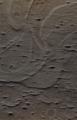 Meanders and Tributaries in Ridge Form in the Zephyria Region (EDM - Absolute Natural Colors; credits for the additional process. and color.: Dr Paolo C. Fienga - Lunexit Team)
Mars Local Time: 14:26 (early afternoon)
Coord. (centered): 5,1° South Lat. and 151,6° East Long.
Spacecraft altitude: 269,6 Km (such as about 168,5 miles) 
Original image scale range: 53,9 cm/pixel (with 2 x 2 binning) so objects ~ 1 mt and 62 cm across are resolved
Map projected scale: 50 cm/pixel
Map projection: EQUIRECTANGULAR
Emission Angle: 4,7° 
Phase Angle: 42,9°
Solar Incidence Angle: 39° (meaning that the Sun is about 51° above the Local Horizon)
Solar Longitude: 16,4° (Northern Spring)
Credits: NASA/JPL/University of Arizona
Additional process. and coloring: Lunar Explorer Italia
Parole chiave: Mars from orbit - Flow Features