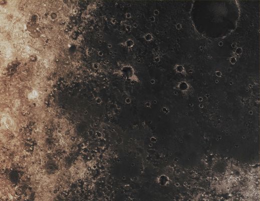 Features of Mawrth Vallis (CTX Frame "A" - Absolute Natural Colors; credits for the additional process. and color.: Dr Paolo C. Fienga - Lunexit Team)
Mars Local Time: 14:24 (early afternoon)
Coord. (centered): 24,1° North Lat. and 342,5° East Long.
Spacecraft altitude: 286,8 Km (such as about 179,2 miles) 
Original image scale range: 28,7 cm/pixel (with 1 x 1 binning) so objects ~ 86 cm across are resolved
Map projected scale: 25 cm/pixel
Map projection: EQUIRECTANGULAR
Emission Angle: 0,3° 
Phase Angle: 38,2°
Solar Incidence Angle: 38° (meaning that the Sun is about 52° above the Local Horizon)
Solar Longitude: 19,1° (Northern Spring)
Credits: NASA/JPL/University of Arizona
Additional process. and coloring: Lunar Explorer Italia
Parole chiave: Mars from orbit - Channels - Mawrth Vallis