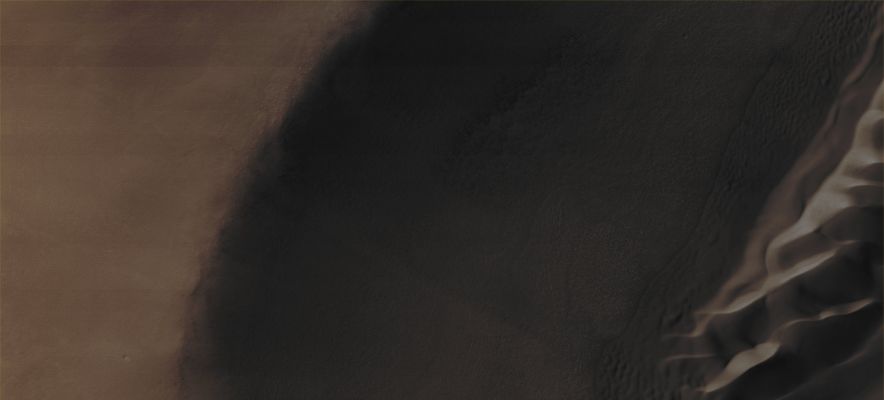 Southern Dunefield partially covered with Frost (CTX Frame "A" - Absolute Natural Colors; credits for the additional process. and color.: Dr Paolo C. Fienga - Lunexit Team)
Coord. (centered): 64,2° North Lat. and 194,5° East Long.  
 

Parole chiave: Mars from orbit - Dunefield - Southern Regions