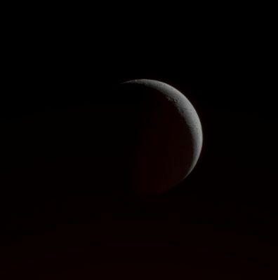 Northern Craters of Enceladus (natural colors; credits: Lunexit)
Caption NASA:"This image is part of an observation designed to view the moon's plume of icy particles at a moderately High Phase Angle. 

The "Phase Angle" is the angle formed between the Sun, the target being imaged, and the Spacecraft, and it ranges from 0 to 180°. Tiny particles, like those in the plume, brighten substantially at high phase angles. 
This view was taken from a vantage point 37° above the Equator of Enceladus (about 504 Km, or approx. 313 miles across). Reflected light from Saturn dimly illuminates the moon's dark side. 

The image was taken in visible light with the Cassini Spacecraft narrow-angle camera on Sept. 17, 2008. The view was acquired at a distance of approx. 262.000 Km (such as about 163.000 miles) from Enceladus and at a Phase Angle of 140°. 
Image scale is roughly 2 Km (5137 feet) per pixel".
Parole chiave: Saturn's Moon - Enceladus