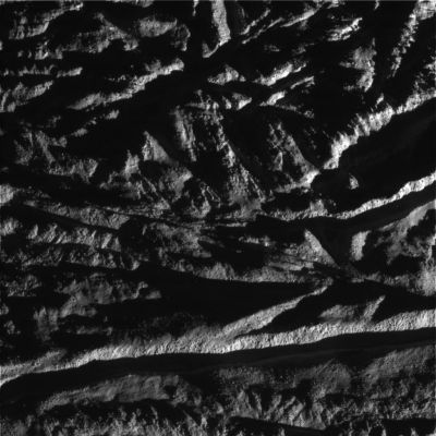 Cairo Sulcus
Caption NASA:"This image is the 3rd skeet-shoot image taken during Cassini's very close flyby of Enceladus on Aug. 11, 2008. 
Cairo Sulcus is crossing the southern part of the image. The terrain is littered with blocks of ice. 

The image was taken with the Cassini Spacecraft narrow-angle camera on Aug. 11, 2008, a distance of approx. 2446 Km (such as about 1396 miles) above the surface of Enceladus. 
Image scale is approximately 18 meters (59 feet) per pixel". 
Parole chiave: Saturn's Moon - Enceladus