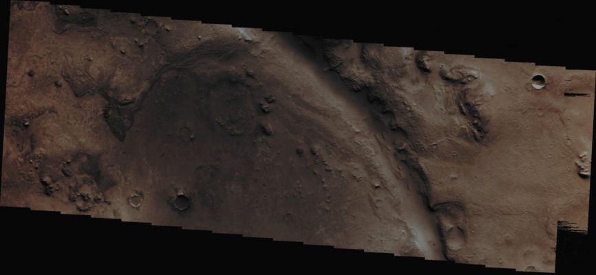 Features of Nili Fossae (Absolute Natural Colors; credits for the additional process. and color.: Dr Paolo C. Fienga/Lunar Explorer Italia/Italian Planetary Foundation)
Orbit Number: 47309 
Latitude: 22,6009° North 
Longitude: 78,9741° East 
Instrument: VIS 
Captured: August, 13, 2012
Parole chiave: Mars from orbit - Volcanic Features - Nili Fossae