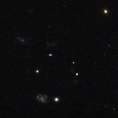 Space "Flash"! GRB-080319B
Caption NASA:"Peering across 7,5 BLY (Billion Light-Years) and halfway back to the Big Bang, NASA's Hubble Space Telescope has photographed the fading optical counterpart of a powerful Gamma Ray Burst (GRB) that holds the record for being the intrinsically brightest naked-eye object ever seen from Earth. For nearly a minute this single star was as bright as 10 million galaxies. 

Hubble Wide Field and Planetary Camera 2 (WFPC2) images of GRB 080319B, taken on Monday, April 7, 2008, show the fading optical counterpart of the titanic blast. The object erupted in a brilliant flash of Gamma Rays and other electromagnetic radiation at 2:12 a.m. EDT on March 19, and was detected by Swift, NASA's Gamma Ray Burst "Watchdog Satellite". Immediately after the explosion, the Gamma Ray Burst glowed as a dim 5th magnitude "star" in the spring constellation Bootes. 
Designated GRB 080319B, the intergalactic firework has been fading away ever since then. Hubble astronomers had hoped to see the host galaxy where the burst presumably originated, but were taken aback that the light from the GRB is still drowning out the galaxy's light even three weeks after the explosion. 
This is particularly surprising because it was such a bright GRB initially. Previously, bright bursts have tended to fade more rapidly, which fits in to the theory that brighter GRBs emit their energy in a more tightly confined beam. The slow fading leaves astronomers puzzling about just where the energy came from to power this GRB, and makes Hubble's next observations of this object in May 2008 all the more crucial. 

Called a Long-Duration GRB, such events are theorized to be caused by the death of a very massive star, perhaps weighing as much as 50 times our Sun. Such explosions, sometimes dubbed "hypernovae", are more powerful than ordinary supernova explosions and are far more luminous, in part because their energy seems to be concentrated into a blowtorch-like beam that, in this case, was aimed directly at Earth. The Hubble exposure also shows field galaxies around the fading optical component of the gamma ray burst, which are probably unrelated to the burst itself".
Parole chiave: From Space Images - Hubble Images