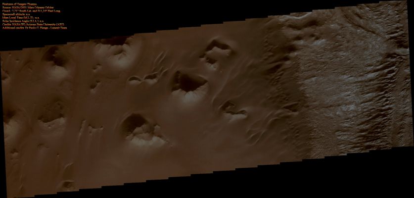 Features of Ganges Chasma (Absolute Natural Colors; credits for the additional process. and color.: Dr Paolo C. Fienga - Lunexit Team)
nessun commento
Parole chiave: Mars from orbit - Ganges Chasma
