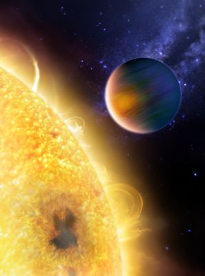 HD-189733b - Exoplanet in Vulpecula
"...Saepe condita luporum fiunt rapinae vulpium..."

(Proverbio Medioevale)

"...Sovente le volpi riescono a sottrarre anche le prede nascoste dai lupi..." (trad. libera)
Parole chiave: Artistic Interpretations of the Universe