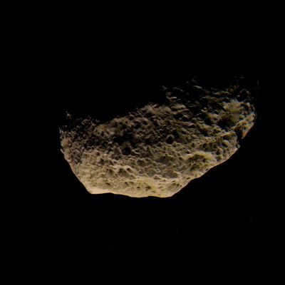 Hyperion and its Surfacing Hydrocarbons (Absolute Natural Colors; credits for the additional process. and color.: Drr Marco Faccin and Paolo C. Fienga)
Nota: questa colorizzazione "Naturale Assoluta" (e cioè che risponde a quello che, a nostro parere, un essere umano vedrebbe se si trovasse a bordo della Sonda CASSINI) è un prodotto UNICO ed ESCLUSIVO del "Lunexit Team". 
Parole chiave: Saturnian Moons - Hyperion