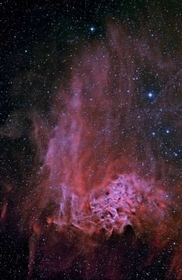 IC 405 - AE Aurigae and the Flaming Star Nebula
"...Vorrei ora fare un esempio della Logica-Illogica che, ogni giorno di più, affossa l'Ufologia e, in generale, lo studio delle Scienze di Frontiera. 
Pensate alle persone che discutono con una (si pensa e si dice, ahinoi!...) maggior cognizione di causa relativamente ad UFO, Strutture Anomale individuate su mondi diversi dalla Terra ed ulteriori ad Essa, fenomeni "Esotici" e quant'altro: chi sono, di regola?

Sono fotografi, più o meno provetti. 
Ma, fondamentalmente (ed eccezion fatta per qualche Scienziato Positivo "Convenzionale"), si tratta spessissimo - rectius: quasi sempre - di Esperti di Fotografia.

Dunque l'Esperto di Fotografia, nella Logica-Illogica dei nostri tempi, DEVE essere anche un Esperto di UFO, di Anomalìe Spaziali e di Scienza di Frontiera? Sembra proprio di si, almeno a quanto vedo (in alcune - pessime - trasmissioni televisive) ed a quanto leggo (su Riviste, Siti Internet "specialisitici" e Public Forums).

Bene. Questo ragionamento, mutatis-mutandis, equivale, ad esempio, a quello che ritiene e sostiene che un ottimo cuoco è anche un soggetto autorevole per parlare di Dietologia; oppure che un bravissimo sommozzatore è anche una persona oggettivamente affidabile per discutere di Biologia Marina e Fluviale. 
Oppure che un Ingegnere (a prescindersi da quella che è la sua specializzazione) è la persona ideale con cui dissertare di Matematica, Fisica e Scienze in generale (Scienze di Frontiera incluse).

Fantastico! E poi c'è anche qualcuno che si meraviglia (!) non solo del caos che regna sovrano nella nostra Materia, ma anche dell'imbarbarimento intellettuale che emerge incontrastato nelle discussioni ad Essa relative..."

Paolo C. Fienga (tratto dall'articolo "Scienza Convenzionale e Scienza di Frontiera: due facce della stessa medaglia o due medaglie diverse?" - Agosto 2001)
Parole chiave: From Earth Images - Professional Images