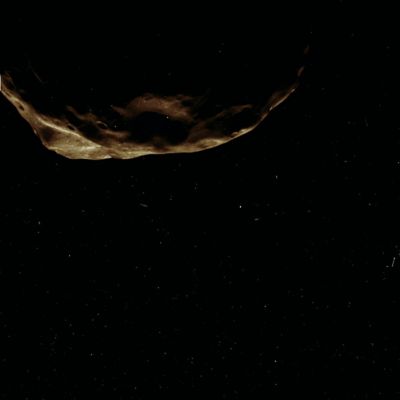 Rugged Janus and various image-artifacts (MULTISPECTRUM-2; credits: Lunexit)
Caption NASA:"N00114756.jpg was taken on June 30, 2008 and received on Earth July 01, 2008. 
The camera was pointing toward JANUS that, at the time, was approx. 32.994 Km away and the image was taken using the CL1 and CL2 filters. 
This image has not been validated or calibrated".
Parole chiave: Saturn's Moons - Janus