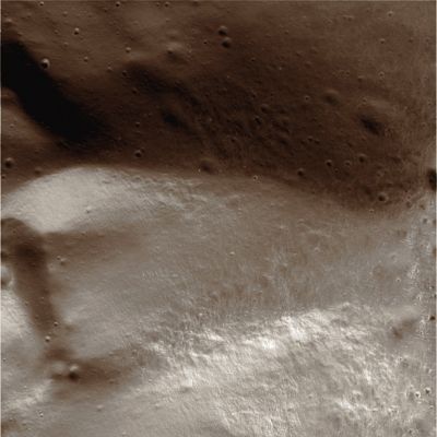 The Mountains of Japetus (Transition Zone; possible natural colors - elab. Lunexit)
Caption NASA:"N00091975.jpg was taken on September 10, 2007 and received on Earth September 11, 2007. The camera was pointing toward Japetus that, at the time, was approximately 1651 Km away, and the image was taken using the CL1 and CL2 filters. This image has not been validated or calibrated".
Parole chiave: Saturn's Moons - Japetus