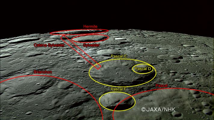 Some Lunar Geography from Kaguya: Hermite, Pascal and the Pascal Group and more
North Polar Region
Parole chiave: The Moon from orbit - Craters - Hermite & Pascal