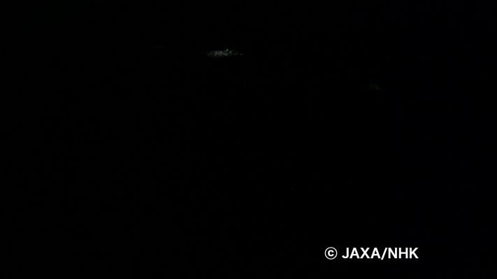 The very final images taken by the HDTV (7)
Picture taken at 03:17 a.m. 
Coord.: about 89° South Lat. and approx. 266° East Long.
Spacecraft altitude: 14,1 Km 
Relative Position: near De Gerlache Crater (about 32 Km dia.)

NASA said:"Japan's Kaguya Spacecraft crashed into the Moon last week (June, 11th, 2009), as planned. 
Officially named the Selenological and Engineering Explorer (SELENE), the spacecraft was given the nickname "Kaguya" after the princess in the Japanese folklore story "The Tale of the Bamboo Cutter". 
Pictured above is the last frame taken by Kaguya during the last orbit of its 20-month Lunar Mission. 

A desolate, hilly and cratered terrain passed underneath the Spacecraft as it barely cleared a few peaks. At the end of the descent, the Spacecraft disappeared into darkness near Gill Crater. 
Robotic SELENE carried thirteen scientific instruments and two HDTV cameras. The groundbreaking mission took data on Lunar Topology and composition that are being used to better understand the origin and history of Earth's unique and ancient companion. 
Data and images from Kaguya and the recently launched Lunar Reconnaissance Orbiter could be used to choose good locations to land future Moon-exploring Astronauts".
Parole chiave: The Moon from orbit - Craters - proximities of De Gerlache Crater