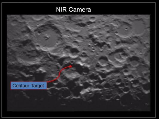 LCROSS Impact Location
LCROSS impact crater as seen with the Near InfraRed (NIR) camera.
Parole chiave: The Moon from LCROSS