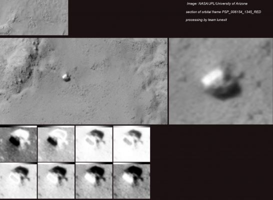Is this "CCCP-Mapc 3" or just a Boulder? (an Image-Mosaic by Dr Marco Faccin)
nessun commento
Parole chiave: Mars from orbit - Unusually-looking Surface Feature