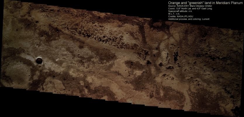 Geology of Meridiani Planum (Absolute Natural Colors; credits for the additional process. and color.: Dr Paolo C. Fienga - Lunexit Team)
nessun commento
Parole chiave: Mars from orbit - Meridiani Planum