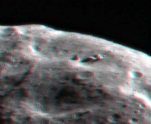 Rocky Outcrop on 433-Eros (3D - credits: Dr G. Barca - Lunexit Team)
nessun commento
Parole chiave: 3D - Asteroids - 433-Eros