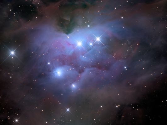NGC 1973, 1975 and 1977
"...Cui fu donato in copia,
Doni con volto amico,
Con quel tacer pudico,
Che accetto il don ti fa..."

(A. Manzoni)
Parole chiave: From Earth Images - Amatorial Images