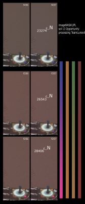 CONGRATULATIONS: this is the "NASA Color Illusion"!!! - Sol 13 (an Image-Mosaic by Dr Marco Faccin - Lunexit Team)
nessun commento
Parole chiave: Spacecraft - MER Opportunity - Sundial