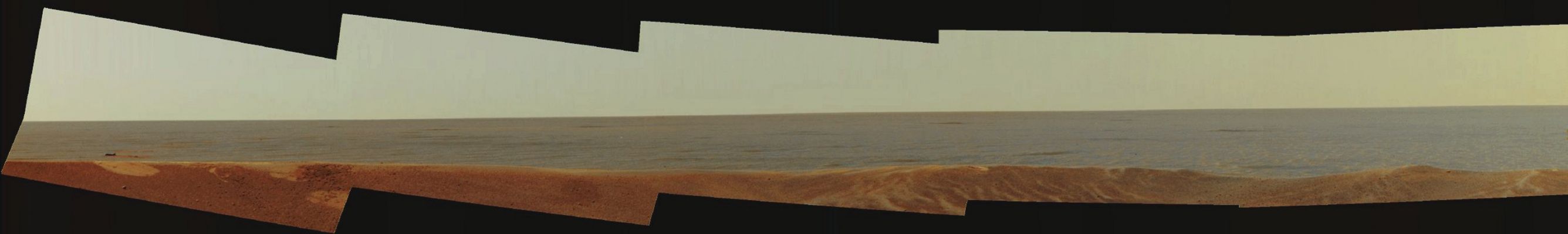 Meridiani Planum - Sol 36 (Absolute Natural Colors; credits for the additional process. and color.: Dr Paolo C. Fienga - Lunexit Team)
nessun commento
Parole chiave: Martian Horizon - Meridiani Planum - Proximities of Opportunity's Landing Site, view from inside Eagle Crater