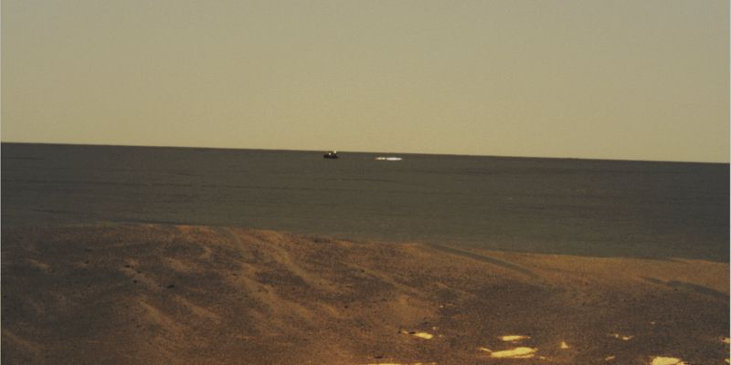 Opportunity's Backshell and Parachute - Sol 36 (Absolute Natural Colors; credits for the additional process. and color. Dr Paolo C. Fienga/Lunar Explorer Italia/Italian Planetary Foundation)
nessun commento
Parole chiave: Martian Horizon - Meridiani Planum - Proximities of Opportunity's Landing Site, view from inside Eagle Crater