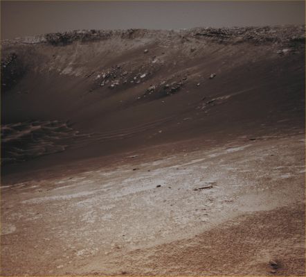 Endurance Crater - Sol 100 (CTX Frame "B" - Absolute Natural Colors; credits for the additional process. and color.: Dr Paolo C. Fienga - Lunar Explorer Italia)
nessun commento
Parole chiave: Martian Surface - Craters - Endurance Crater