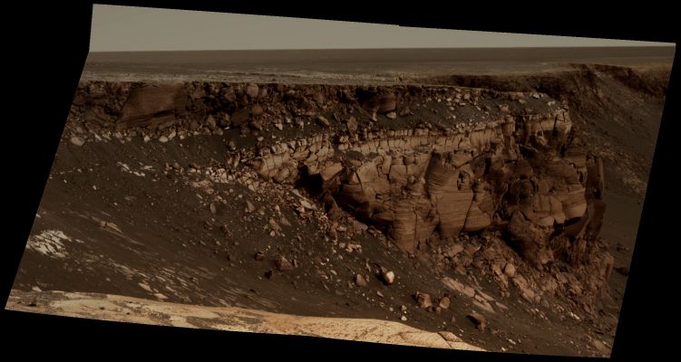 Victoria's Rim: Cape St Vincent - Sol 1167 (Natural Colors; credits: Dr G. Barca)
nessun commento
Parole chiave: Martian Surface - Craters - Victoria Crater