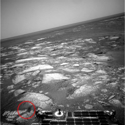 The "Martian Ace-of-Spades" (3) - context image - Sol 1173
nessun commento
Parole chiave: Martian Surface - Very Unusual Surface Feature