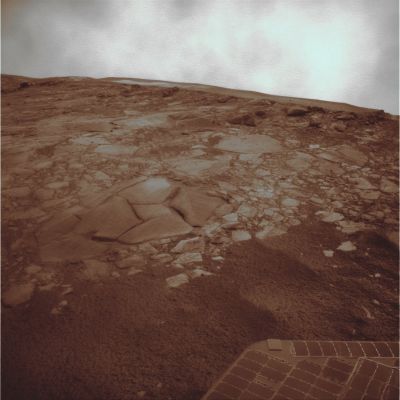 On the edge of Victoria - Sol 1298 (interpret. n. 1 - possible natural colors; dominant: grey - brown/yellow; elab. Lunexit)
nessun commento
Parole chiave: Victoria Crater and Sky