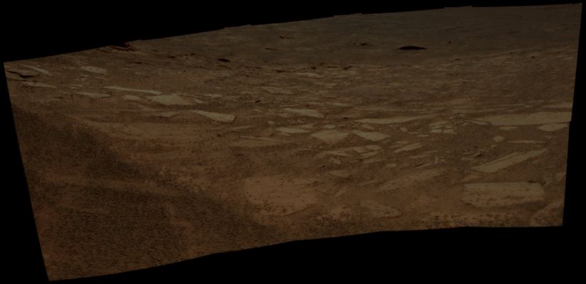 On the Inner Slope of Endurance Crater - Sol 133 (Absolute Natural Colors; credits for the additional process. and color.: Dr Paolo C. Fienga - Lunexit Team)
nessun commento
Parole chiave: Martian Surface - Craters - Endurance Crater