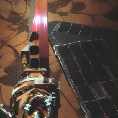 Solar Panels and Paving - Sol 1379 (natural colors + MULTISPECTRUM; credits: Dr Gianluigi Barca e Lunexit)
nessun commento
Parole chiave: MER Opportunity - Solar Panels, various equipment and Paving