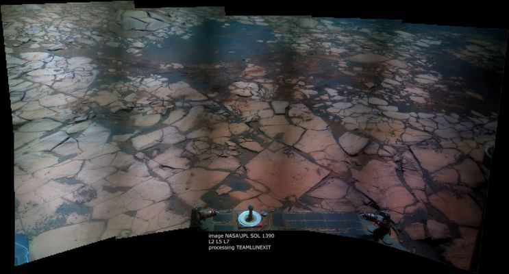 The Beautiful Martian Paving - Sol 1390 (an Image-Mosaic in False Colors by Dr Marco Faccin - Lunexit Team)
nessun commento
Parole chiave: Martian Surface - Martian Paving