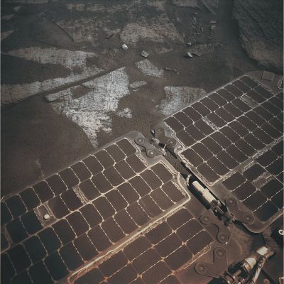 The "Dusty" Solar Panels of Opportunity - Sol 1418 (MULTISPECTRUM; credits: Lunexit)
nessun commento
Parole chiave: MER Opportunity - Solar Panels and Paving