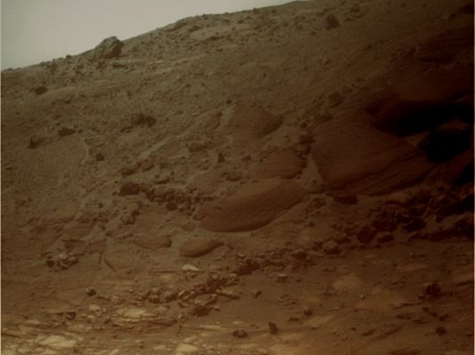 Looking Up - Sol 1500 (True Colors; credits: Dr G. Barca)
nessun commento
Parole chiave: Victoria Crater - Inner Rim