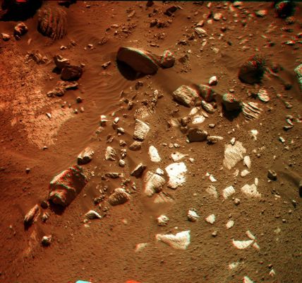 Unbelievable Vision! - Sol 1591 (Hi-Def3-D; possible True Colors - credits and Copyright: Dr M. Faccin and Lunar Explorer Italia)
Incredibile: davvero.
Parole chiave: Martian Surface - Rocks of different colors, shapes and sizes (3D)