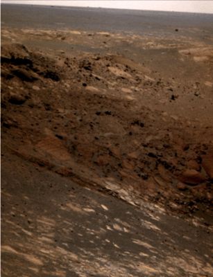 Victoria's Inner Rim - Sol 1647 (natural colors; credits: Dr G. Barca)
nessun commento
Parole chiave: Victoria Crater - Inner Rim