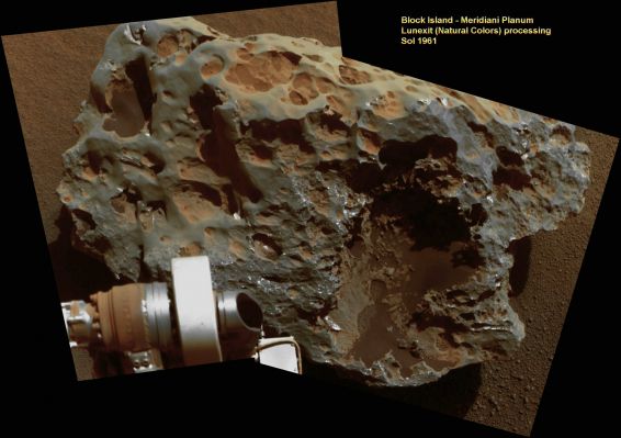 Block Island - Sol 1961 (Natural Colors; credits: Lunexit)
nessun commento
Parole chiave: Martian Surface - Martian Meteorite