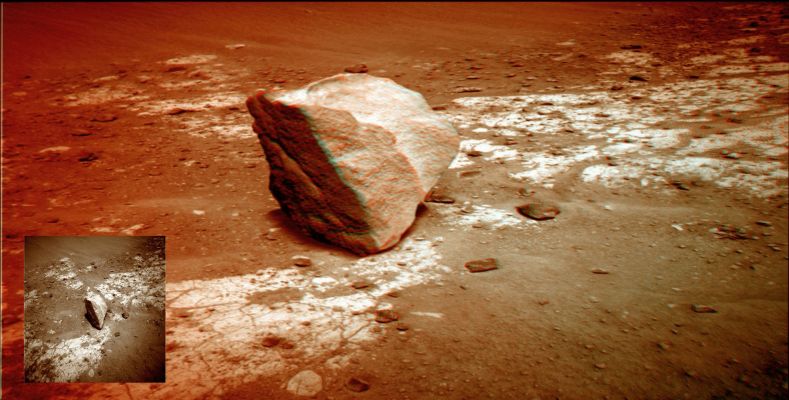 Erratic Boulder - Sol 2058 (3D and Natural - but slightly enhanced - Colors - credits: Dr M. Faccin & Lunexit)
nessun commento
Parole chiave: Martian Surface - Erratic Boulder