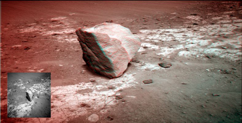 Erratic Boulder - Sol 2058 (3D - credits: Dr M. Faccin)
nessun commento
Parole chiave: Martian Surface - Erratic Boulder