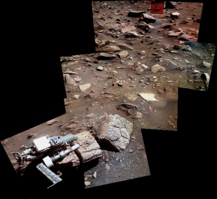 Looking for clues... - Sol 2160 (Image Mosaic - Natural Colors; credits: Dr M. Faccin - Lunexit Team)
nessun commento
Parole chiave: Martian Surface - Surroundings of a possible Secondary Crater