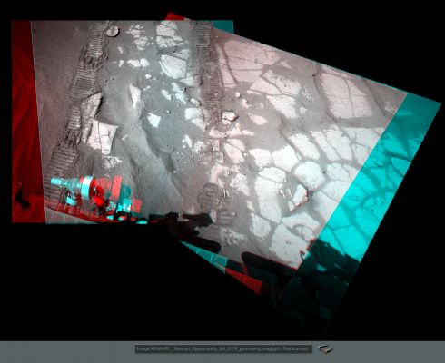 Martian Paving and Rover Tracks - Sol 2179 (High-Def-3D; credits: Dr M. Faccin - Lunexit Team)
nessun commento
Parole chiave: 3D - Mars - Surface