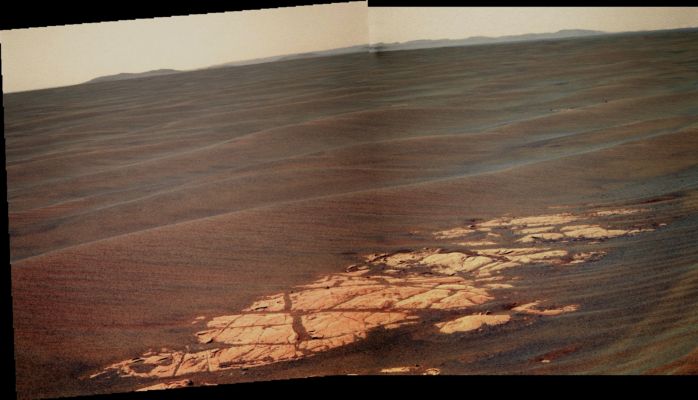 Endeavour's Rising... - Sol 2223 (an Image-Mosaic in possible True Colors; credits for the additional process. and color.: Dr Gianluigi Barca - Lunexit Team)
nessun commento
Parole chiave: Mars Panorama - Meridiani Planum
