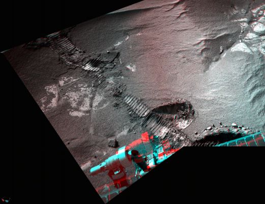 Deep Rover Tracks - Sol 2326 (High-Def-3D; credits for the additional process.: Elisabetta Bonora - Lunexit Team)
nessun commento
Parole chiave: Martian Surface - Rover Tracks and Surface - 3D