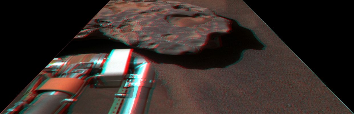 The "New" Martian Iron Meteorite - Sol 2372 (3D and Perspective View - Natural Colors; credits for the additional process. and color.: Dr Gianluigi Barca - Lunexit Team)
nessun commento
Parole chiave: Martian Surface - Iron Meteorite
